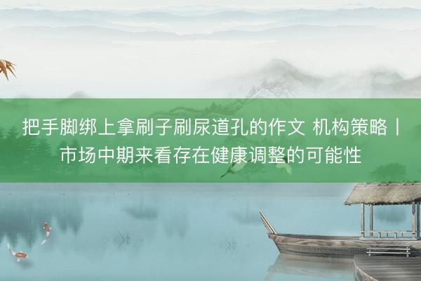 把手脚绑上拿刷子刷尿道孔的作文 机构策略丨市场中期来看存在健康调整的可能性
