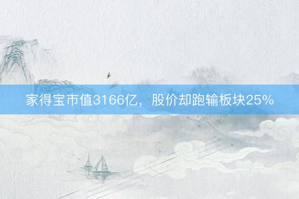 家得宝市值3166亿,股价却跑输板块25%