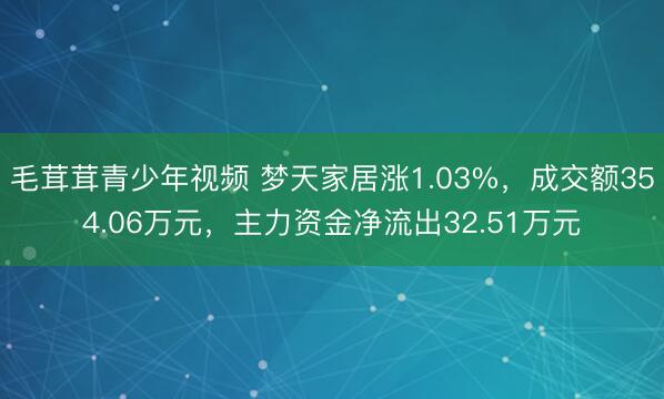 毛茸茸青少年视频 梦天家居涨1.03%，成交额354.06万元，主力资金净流出32.51万元