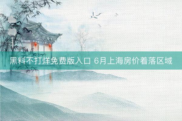 黑料不打烊免费版入口 6月上海房价着落区域